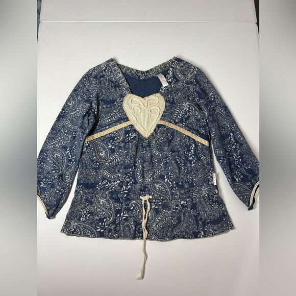 Bohemian SVDK BLUE TUNIC Size S Embroidered 85 % Cotton - Picture 3 of 16